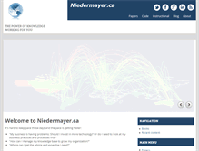 Tablet Screenshot of niedermayer.ca