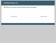 Tablet Screenshot of niedermayer.ch